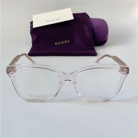 gucci eyewear pink|clear frame gucci glasses.